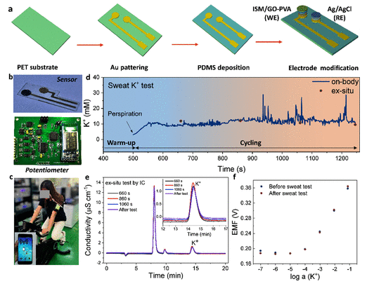 广州大学《Anal. Chem》：石墨烯-聚乙烯醇水凝胶涂层固体接触离子选择性电极，用于可穿戴汗液钾离子传感