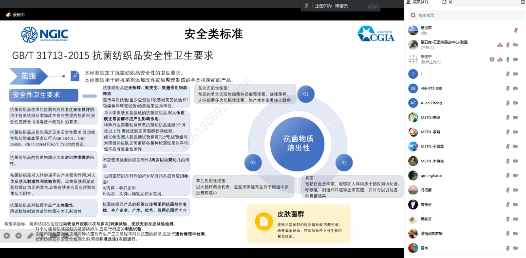 石墨烯改性纤维分类与性能评价标准研讨会成功举办！