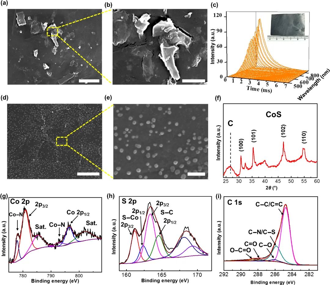 马里兰大学胡良兵团队Nano Res.：高温超快合成CoS@石墨烯核壳纳米颗粒促进高效水分解