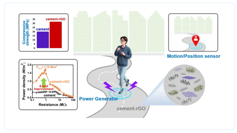 泰国孔敬大学《JMS》：水泥/石墨烯复合材料开发功能性建筑材料，能够以更高的机械强度发电