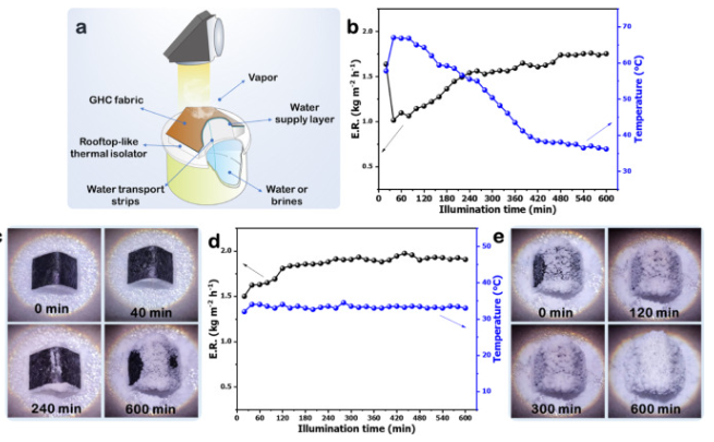 上海师范大学《Carbon》：石墨烯/PVA水凝胶织物，用于盐废水处理或工业盐结晶的太阳能蒸发器