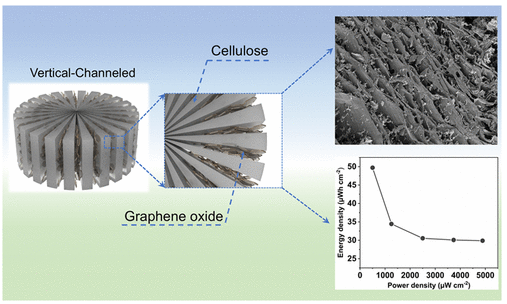 南京理工大学《ACS ANM》：垂直通道氧化石墨烯/纤维素复合柔性电极
