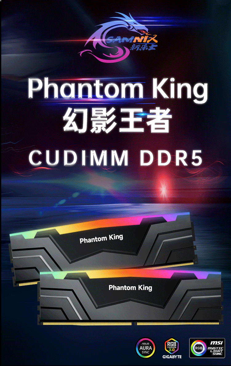 新乐士首款 DDR5 CUDIMM 内存上市：48GB 8400 型号 1899 元，8800 型号 2899 元