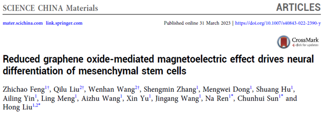 SCMs|还原氧化石墨烯介导的磁电效应诱导间质干细胞的神经分化